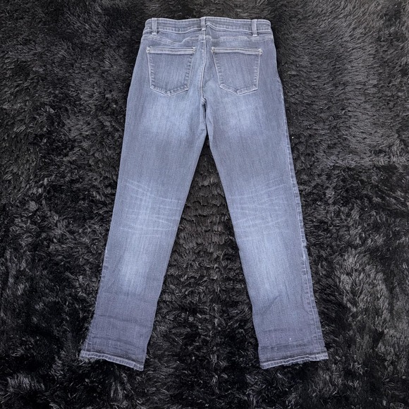 White House Black Market Jeans Womens 6 Blue Straight Leg Crop Mid Rise Denim - Picture 9 of 9